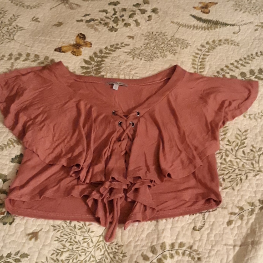 3 for 20$ Charlotte russe cropped top mauve M